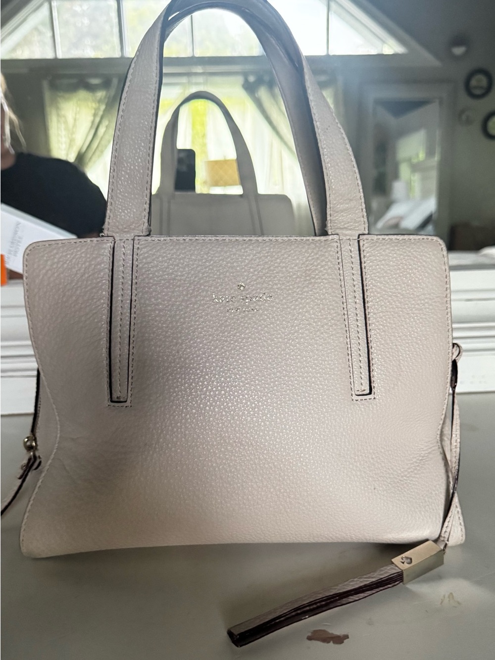 Kate Spade Grey Street Dominique Pebbled Leather Satchel